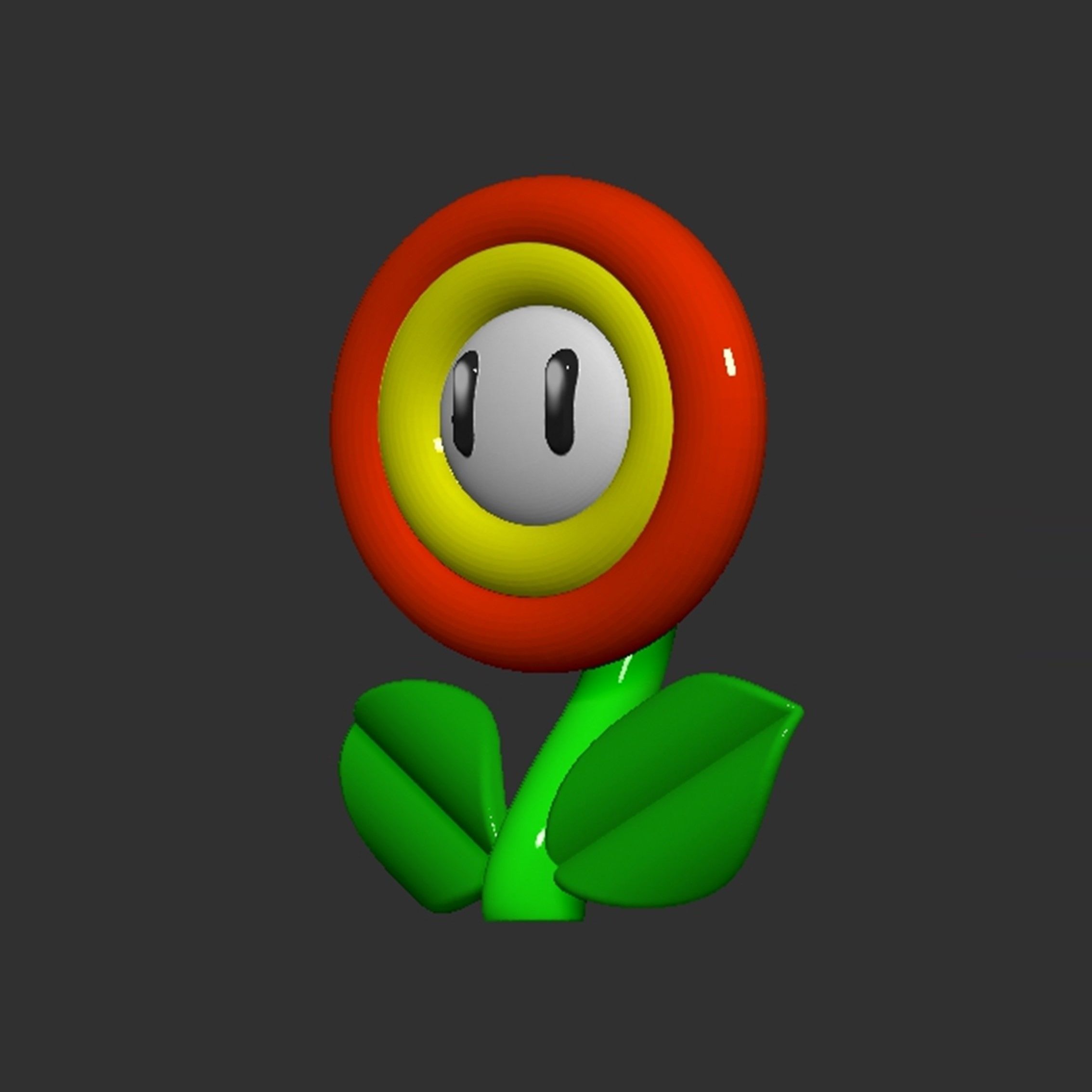 Mario Flower 3D print model_4