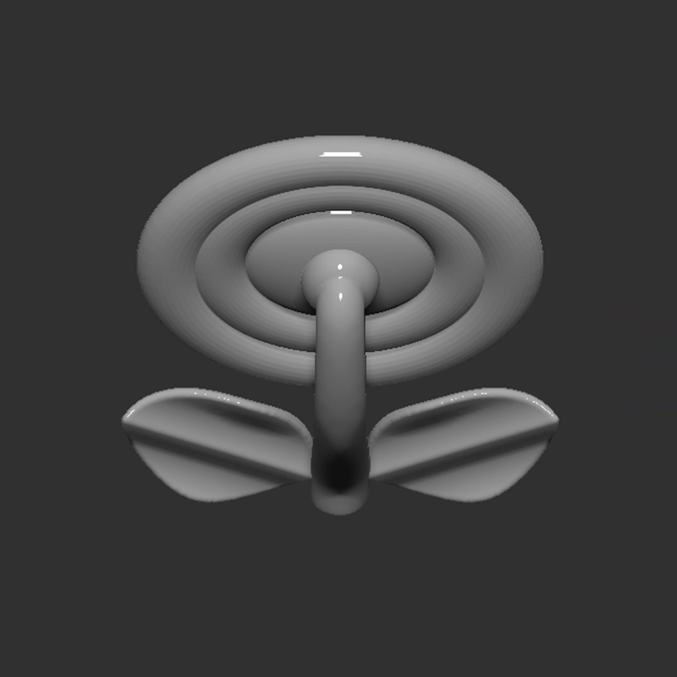 Mario Flower 3D print model_13