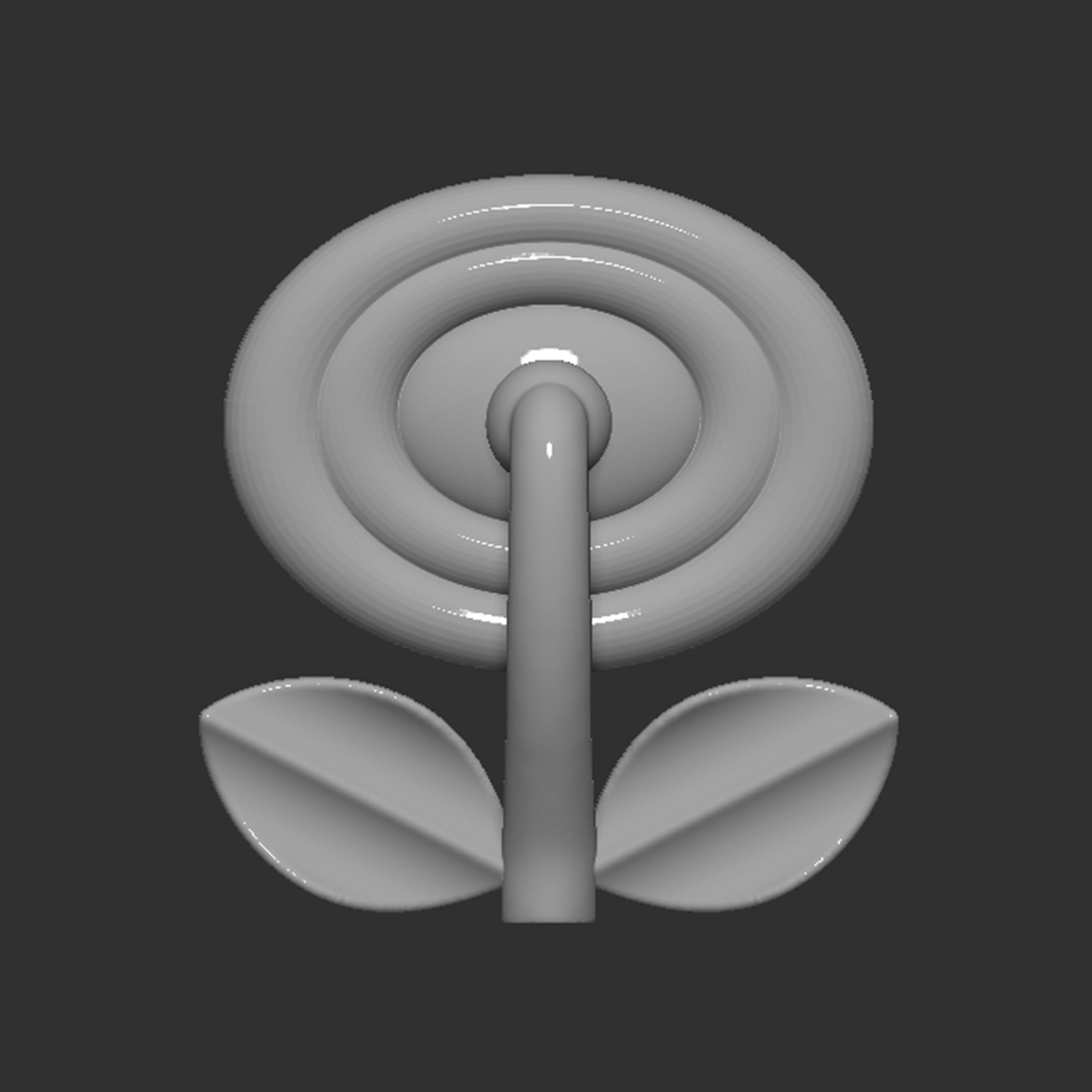 Mario Flower 3D print model_11