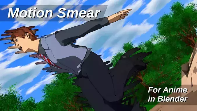 For Anime in Blender - Motion Smear 3D model
