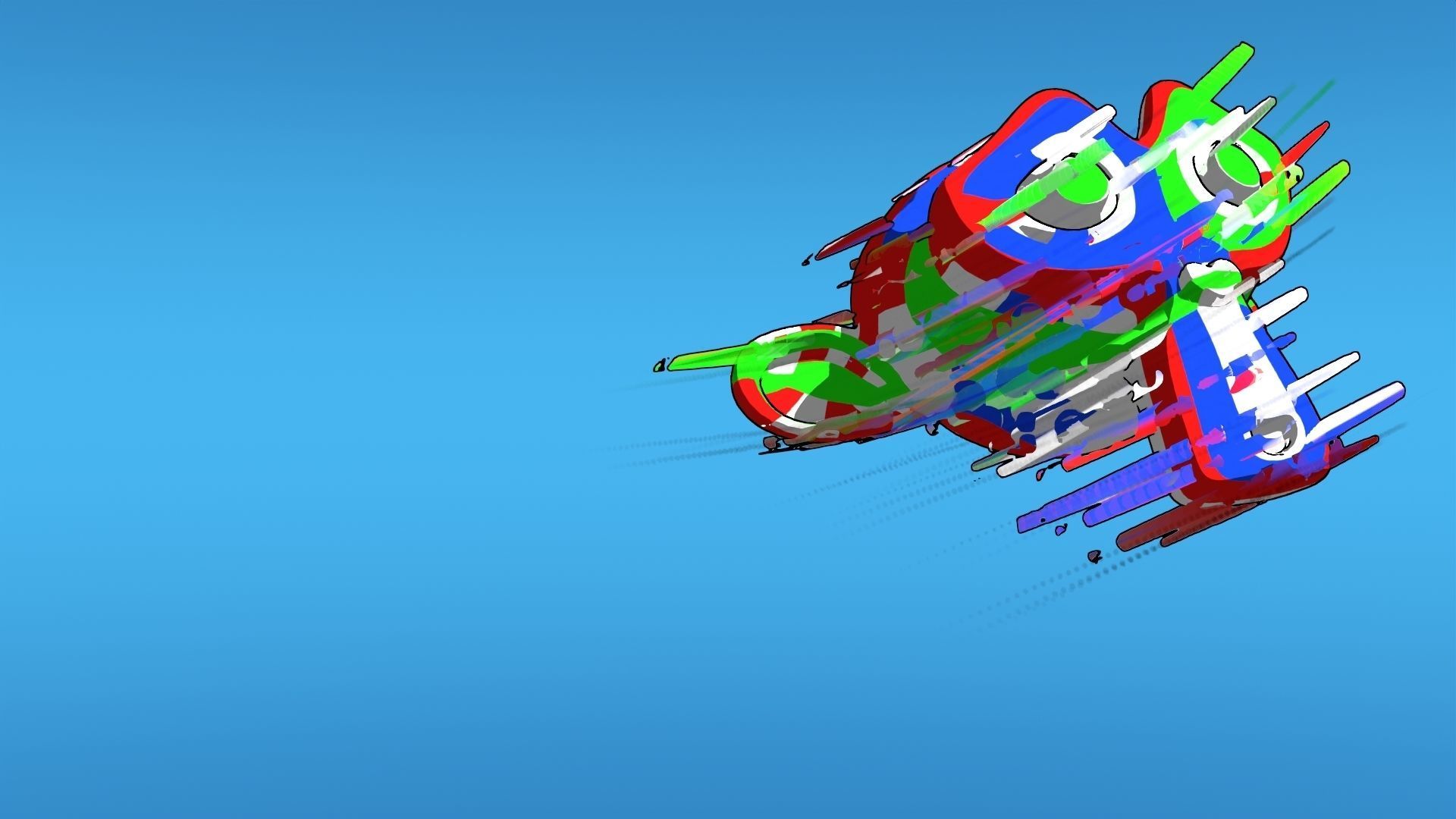 For Anime in Blender - Motion Smear 3D model_8