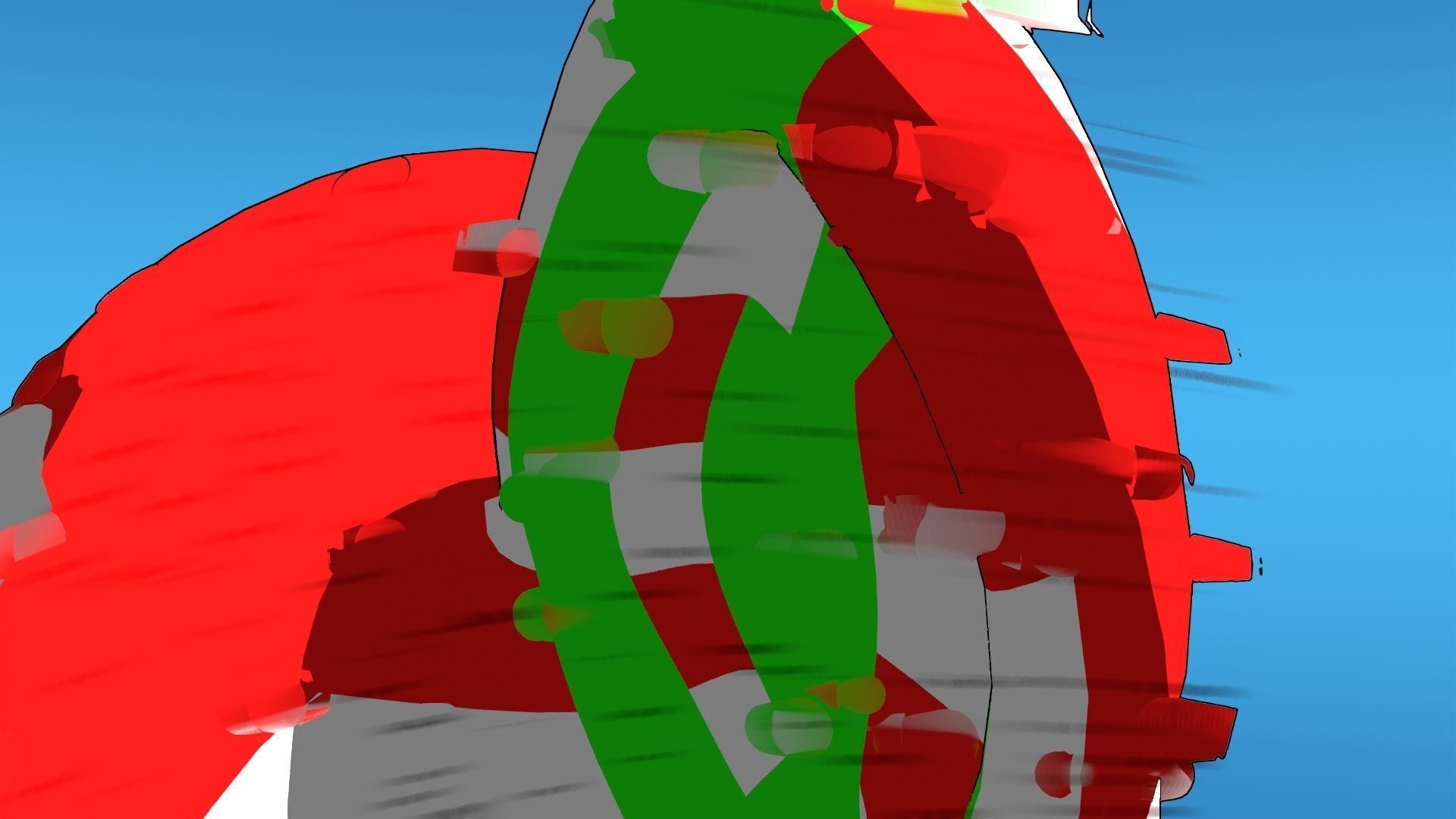 For Anime in Blender - Motion Smear 3D model_7