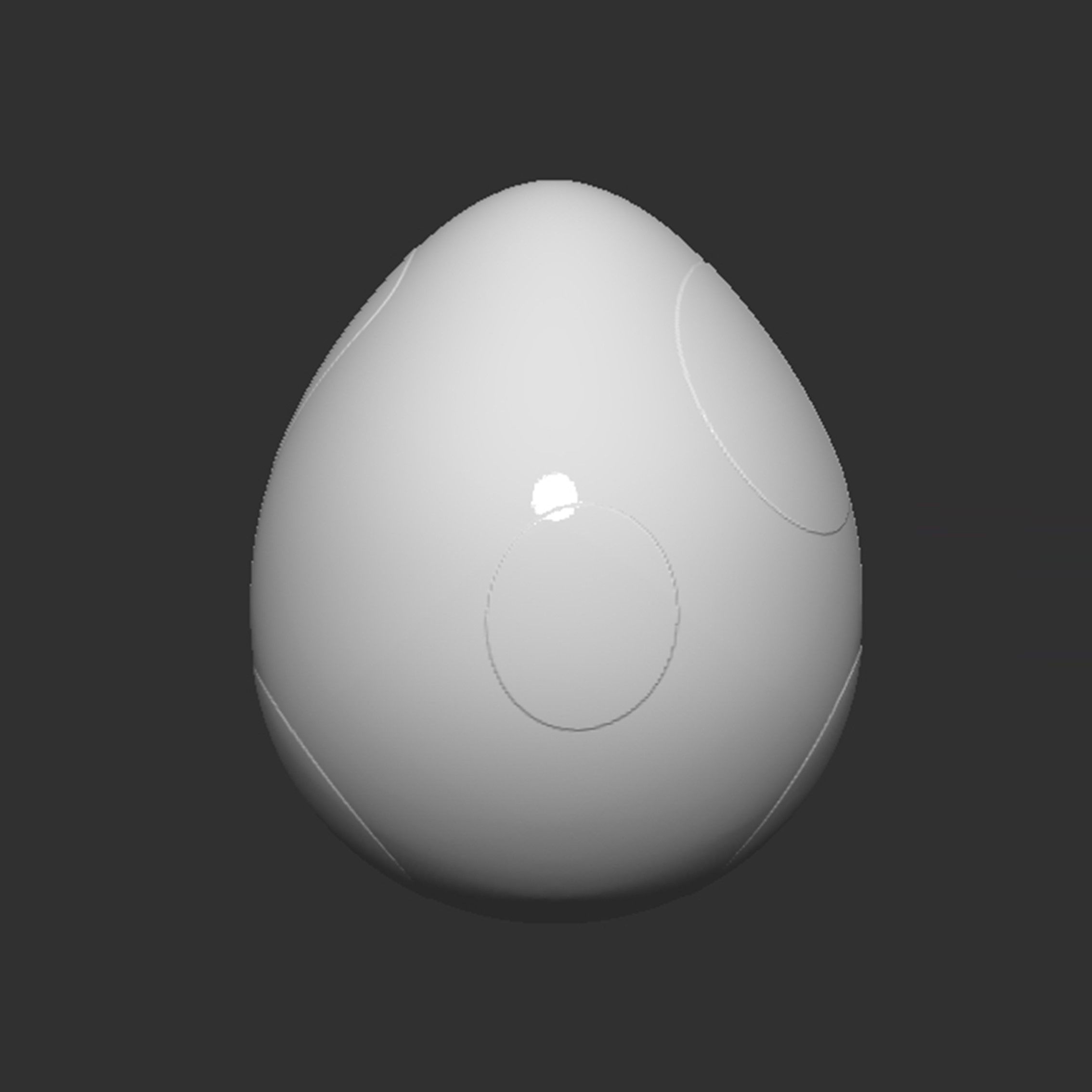 Yoshi Egg 3D print model_7