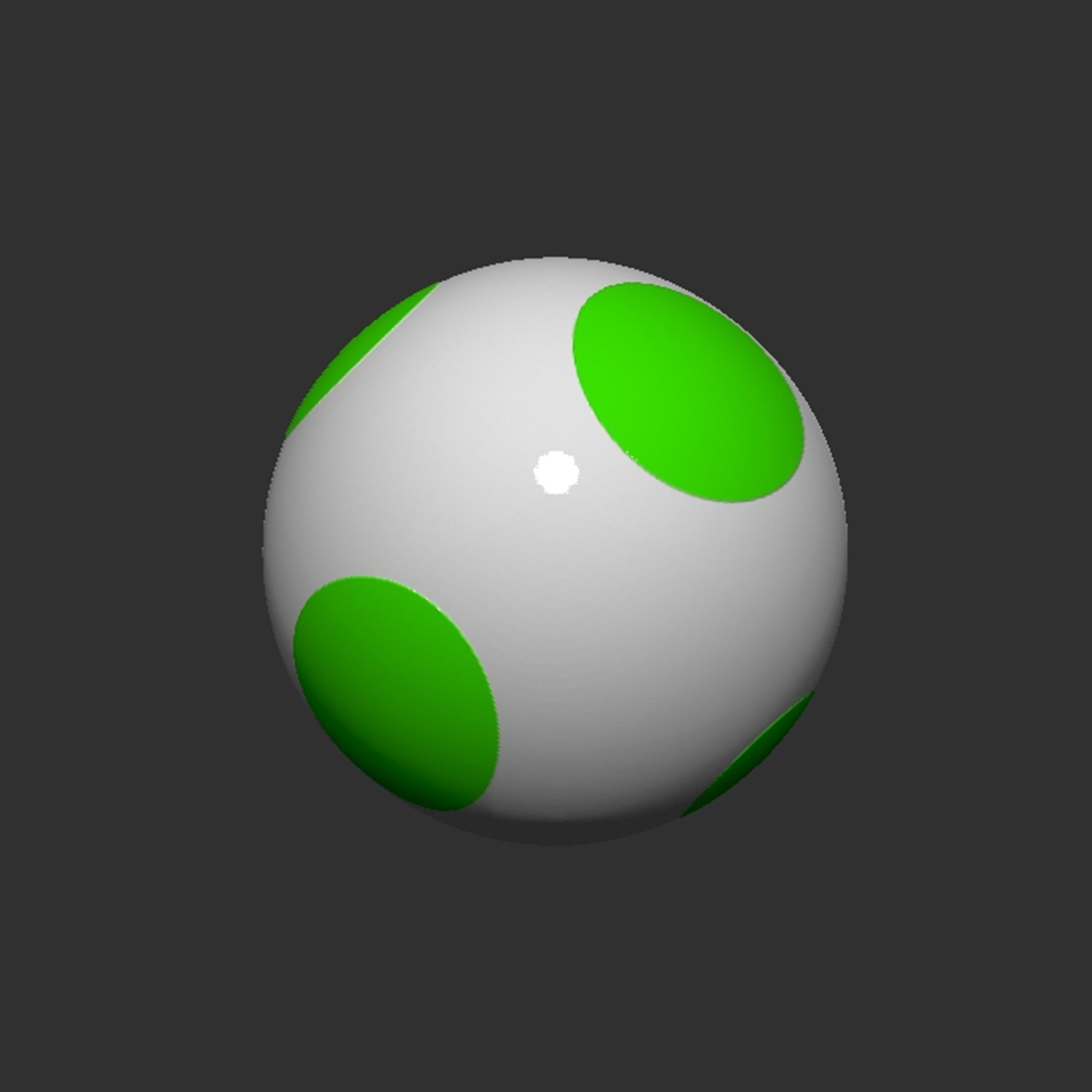 Yoshi Egg 3D print model_16