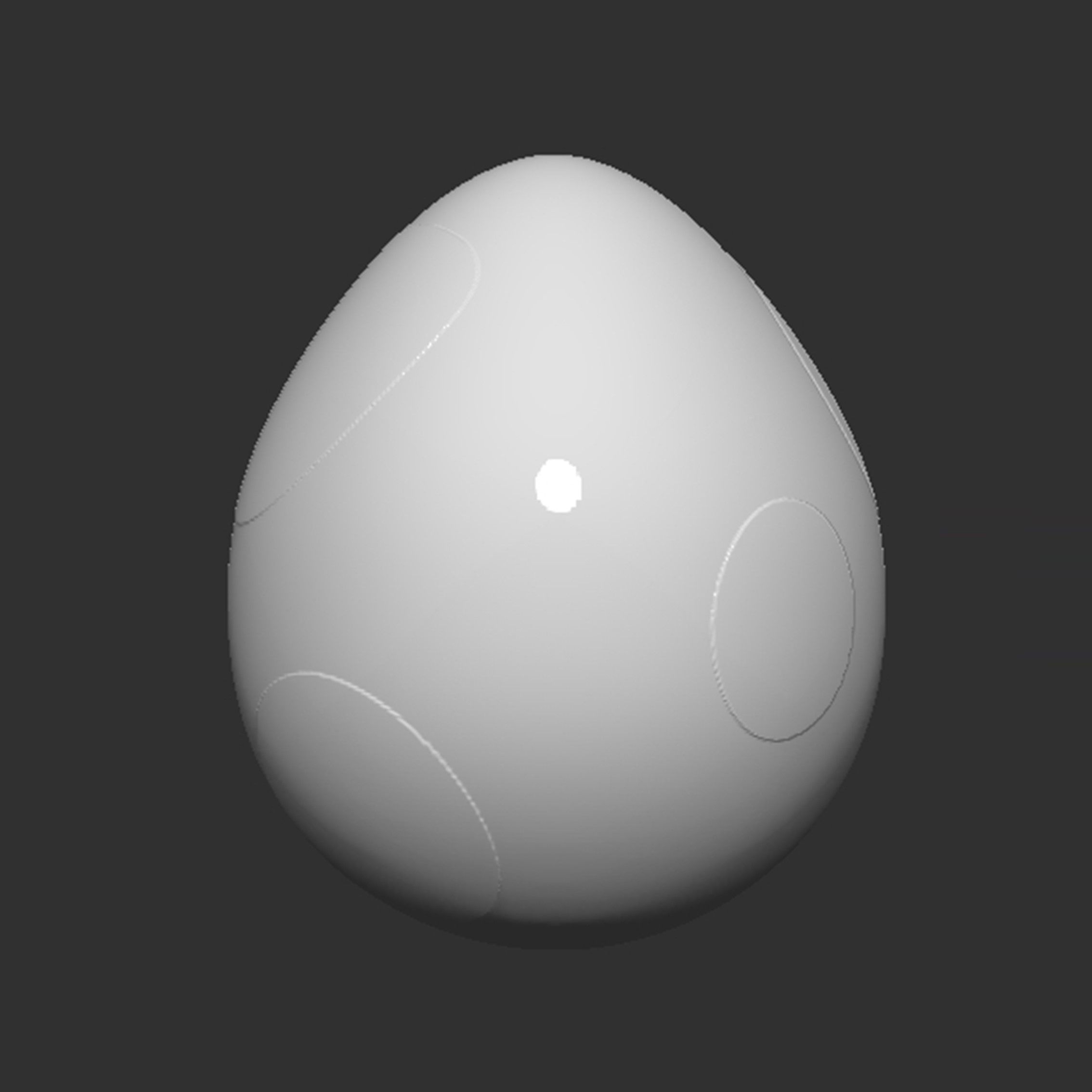 Yoshi Egg 3D print model_5