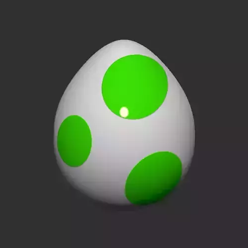 Yoshi Egg 3D print model