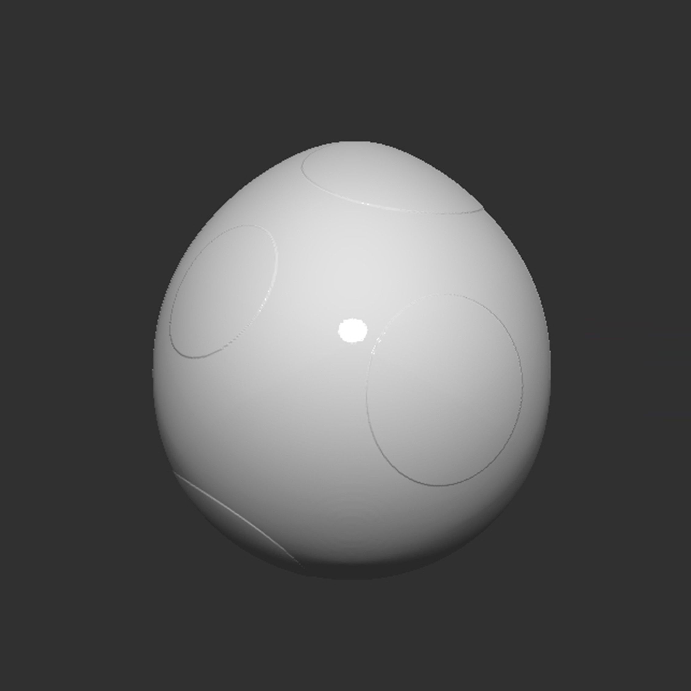 Yoshi Egg 3D print model_15