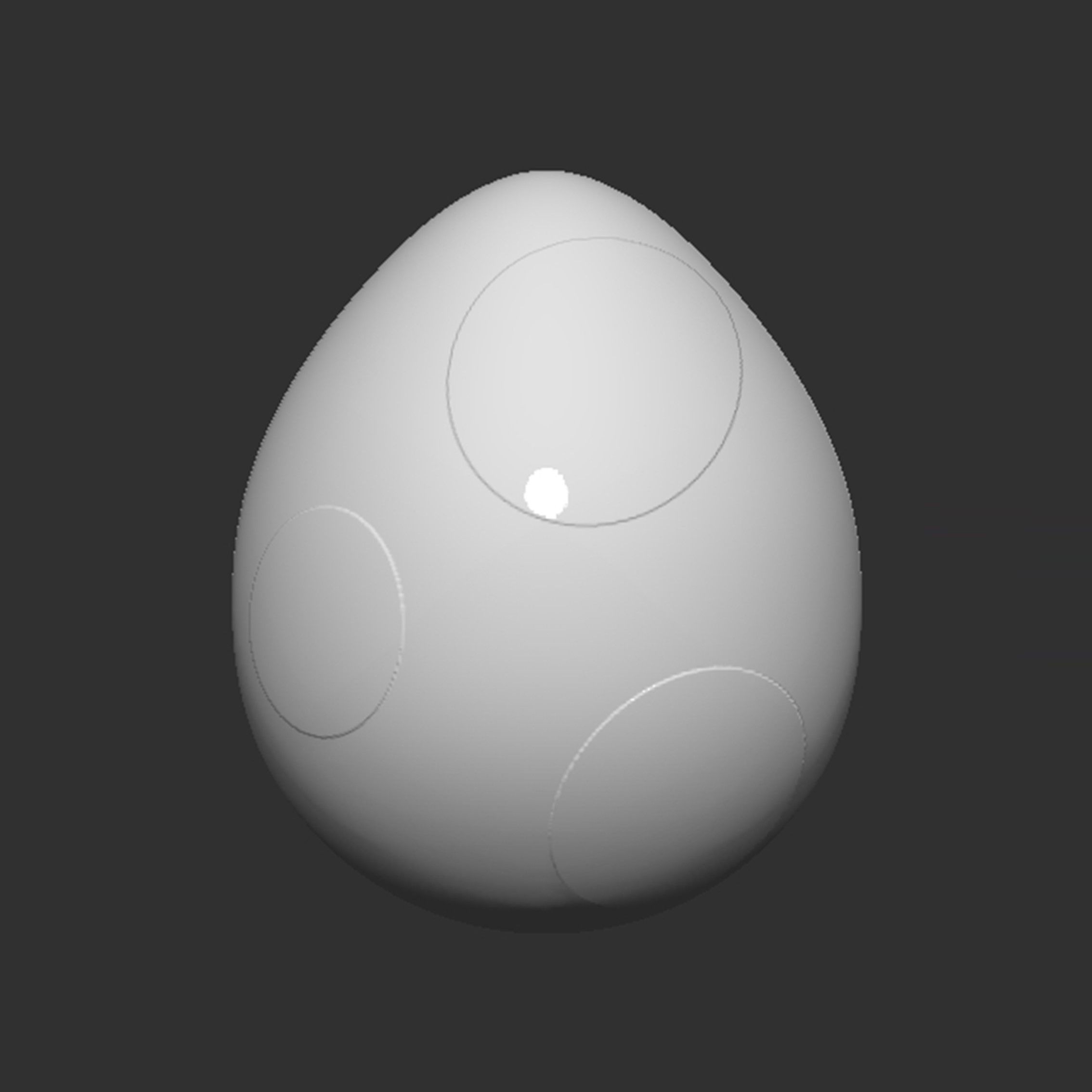 Yoshi Egg 3D print model_1