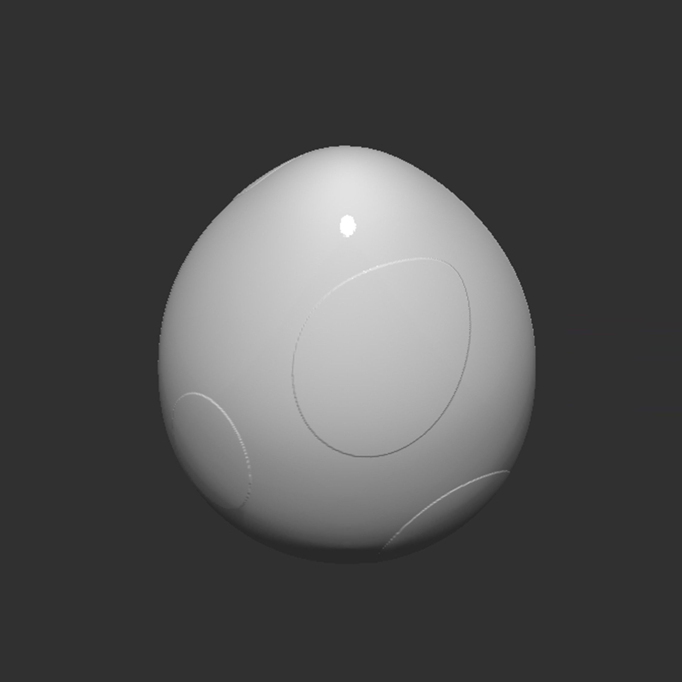 Yoshi Egg 3D print model_11
