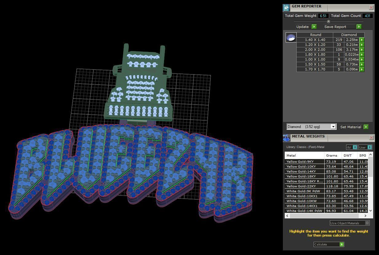 Blueez4K pendant 3D print model_2