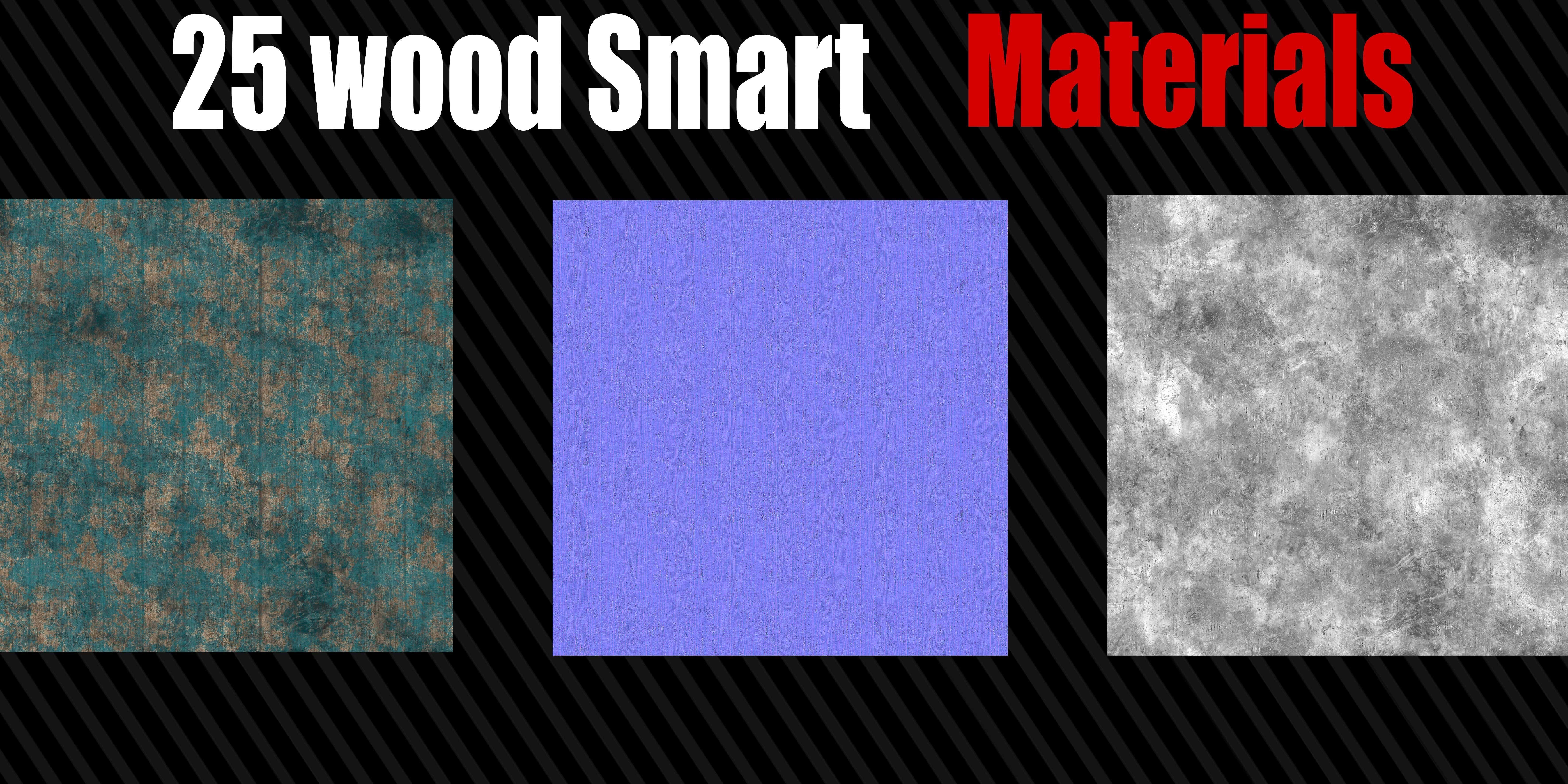 25 Wood Smart Materials  4K PBR Textures Texture_11