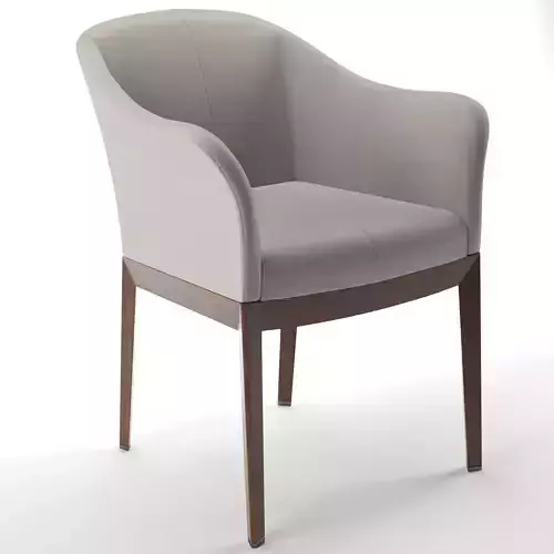 giorgetti modern chair with wooden legs