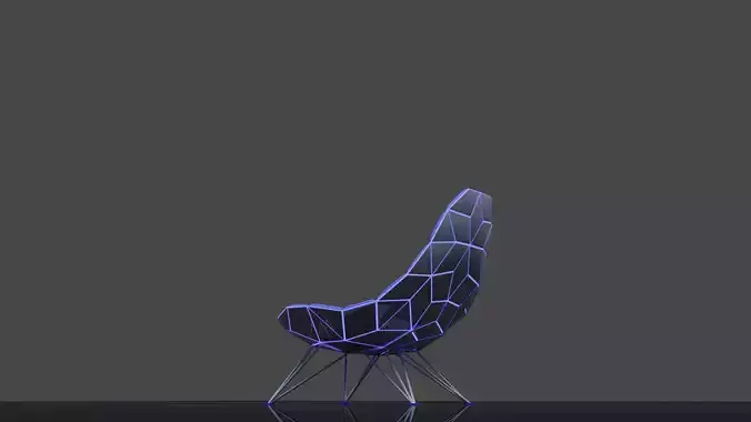 GLOWING CHAIR VERSION 01 Free 3D model
