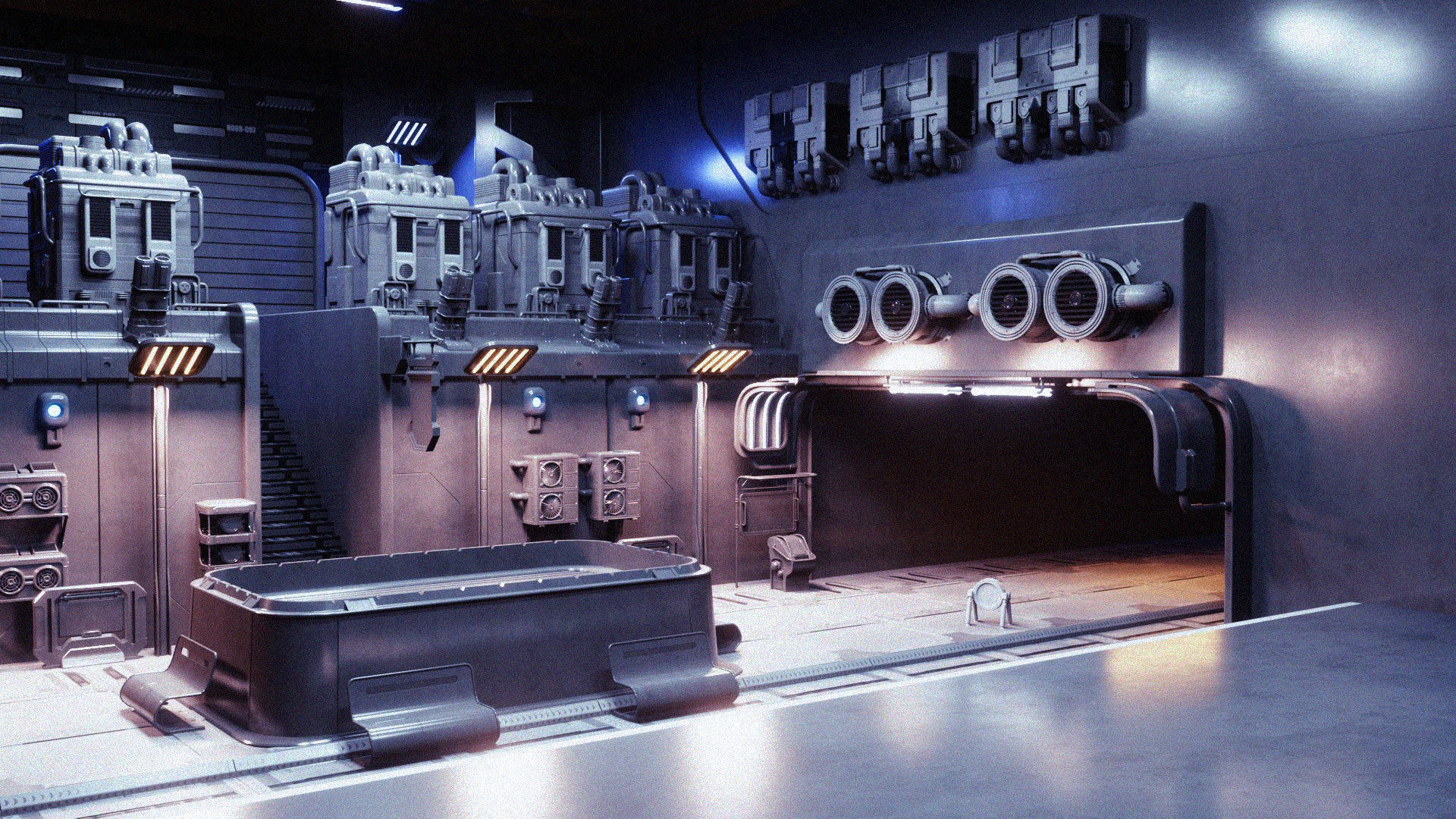 Sci Fi City Assets 3D model_5