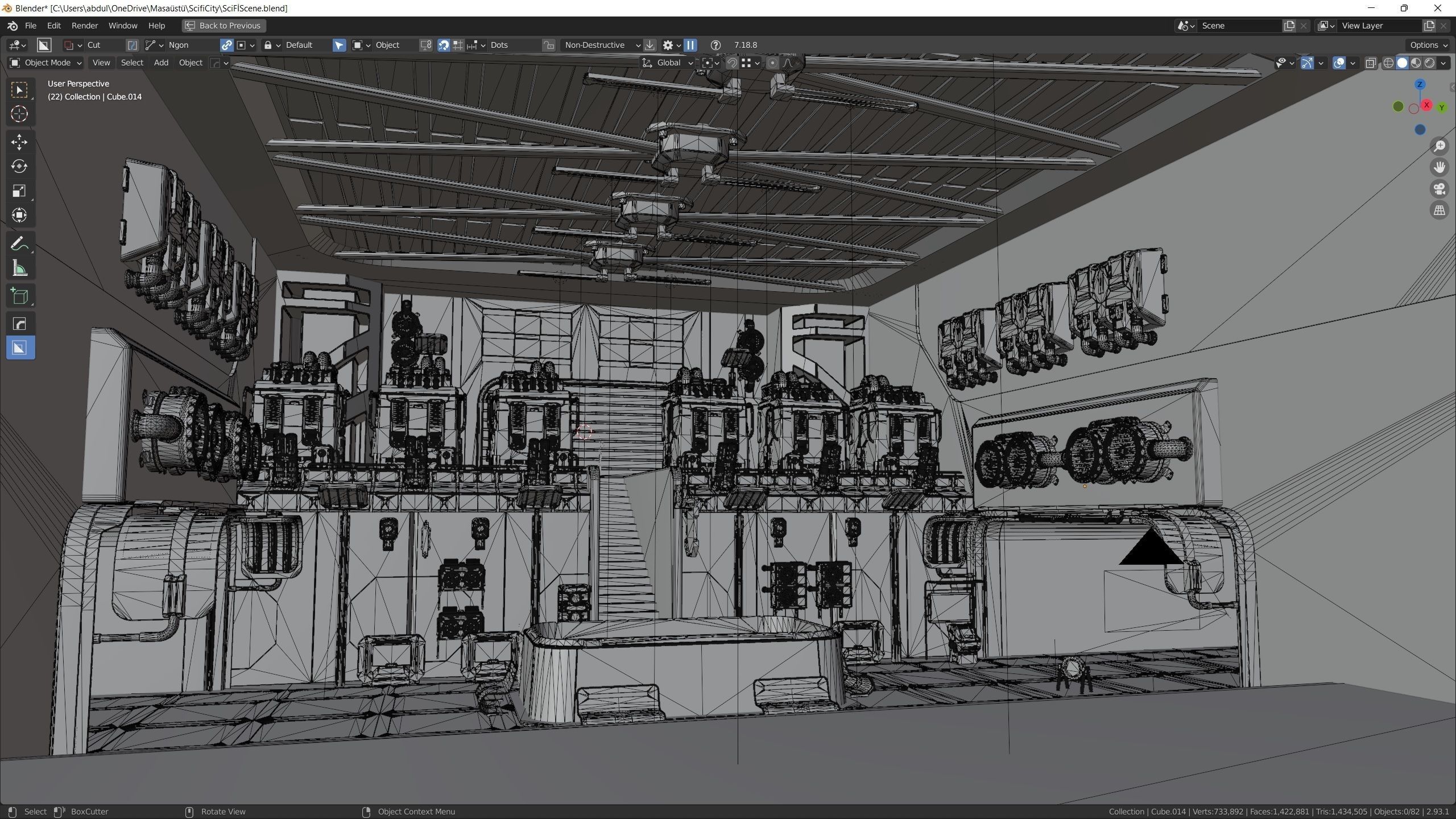 Sci Fi City Assets 3D model_18