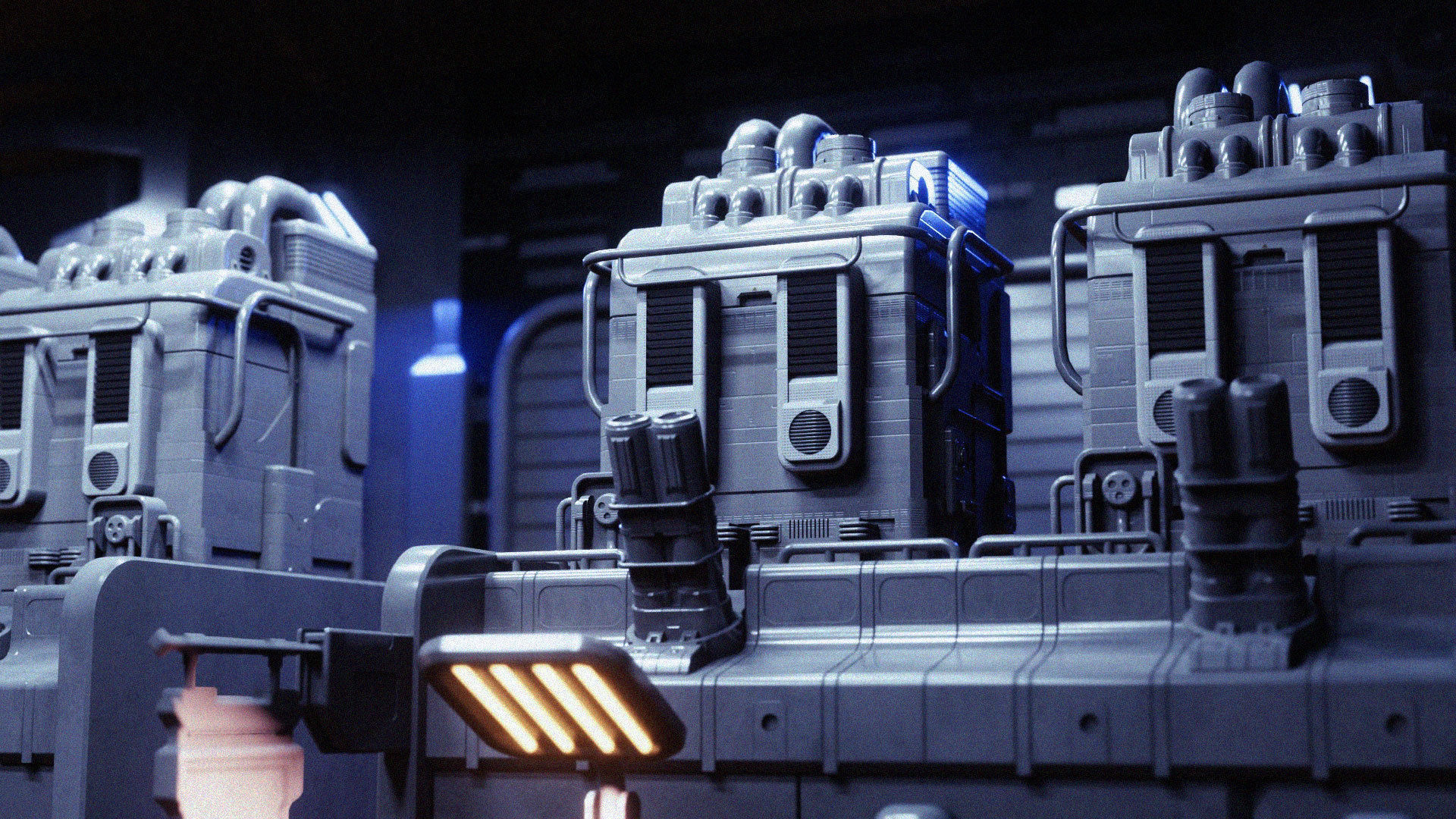 Sci Fi City Assets 3D model_1