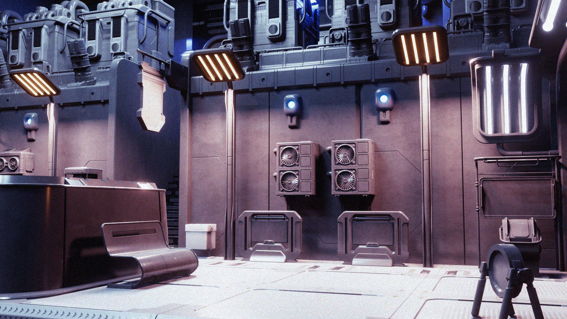 Sci Fi City Assets 3D model_4