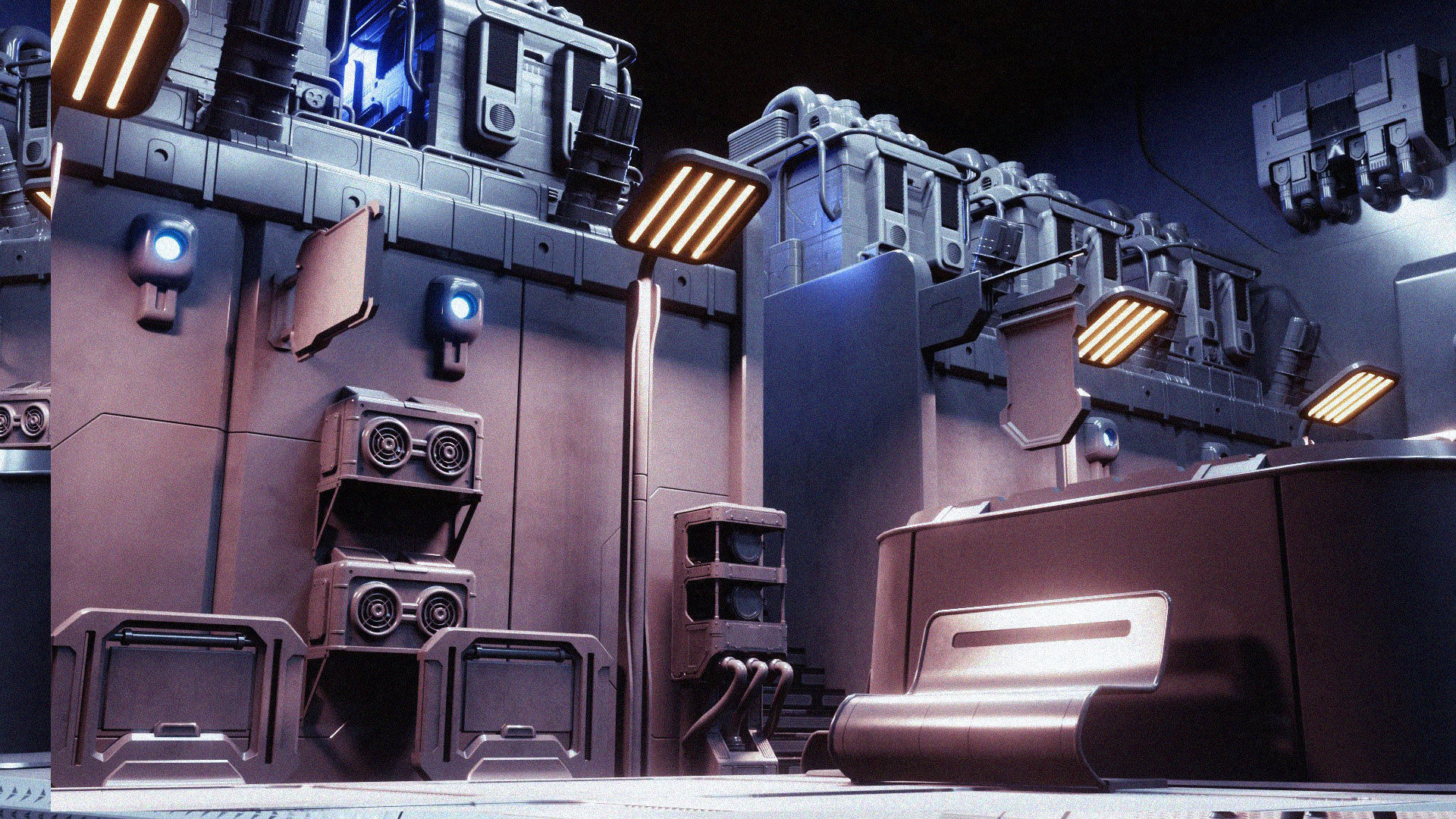 Sci Fi City Assets 3D model_7