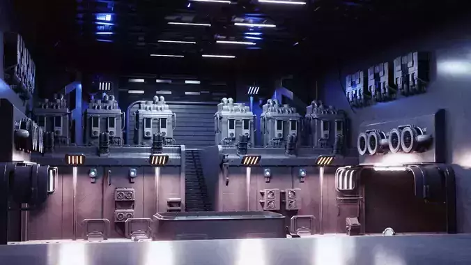 Sci Fi City Assets 3D model