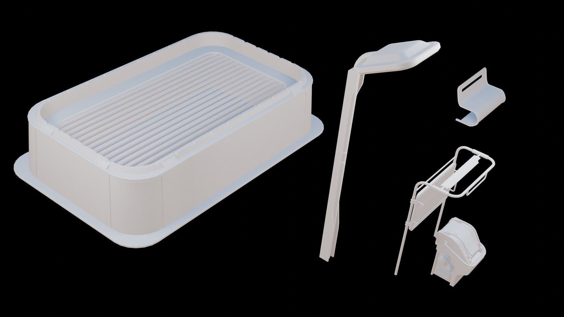 Sci Fi City Assets 3D model_9