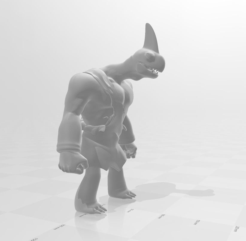 Barbarian 3D Model humanoid creature 3D print model_1
