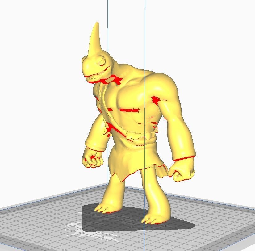 Barbarian 3D Model humanoid creature 3D print model_2