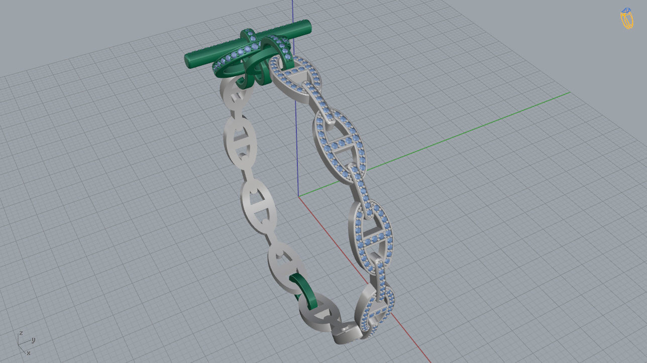 Bracelet 01 3D print model_10