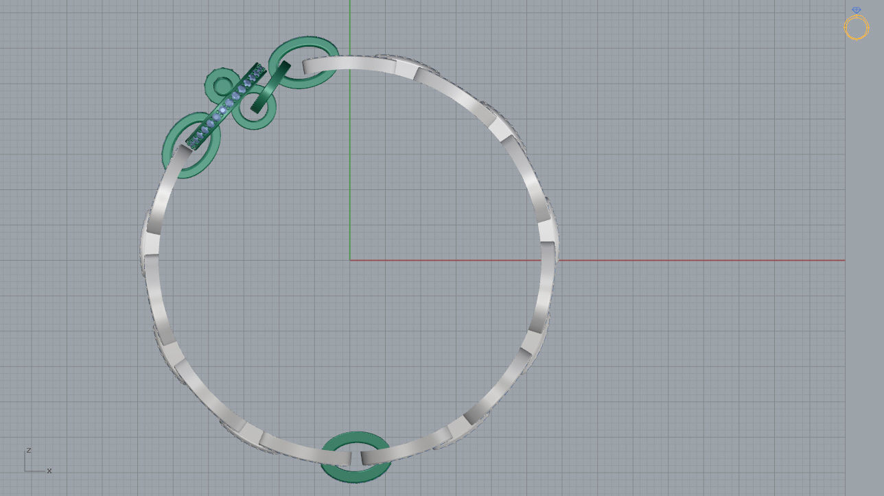 Bracelet 01 3D print model_7