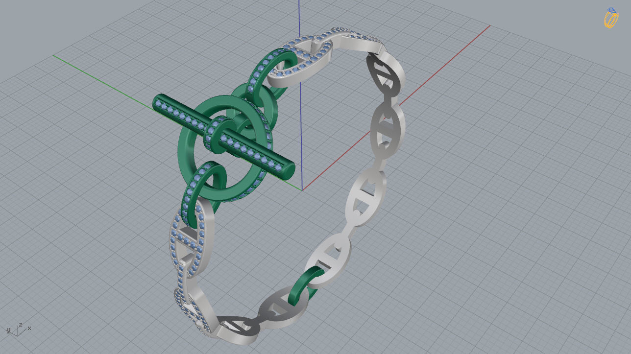 Bracelet 01 3D print model_9