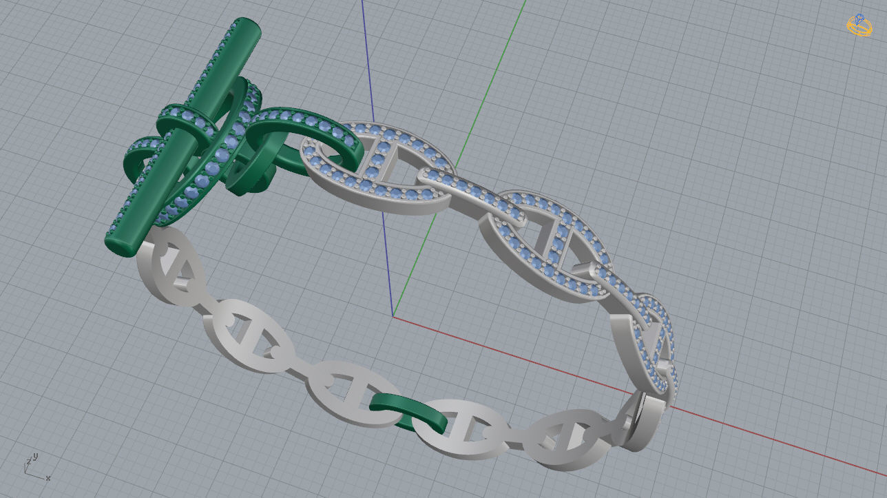 Bracelet 01 3D print model_11