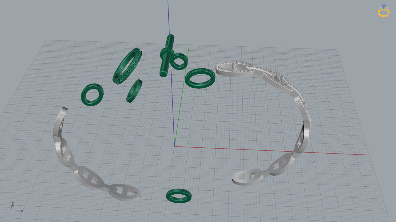 Bracelet 01 3D print model_13
