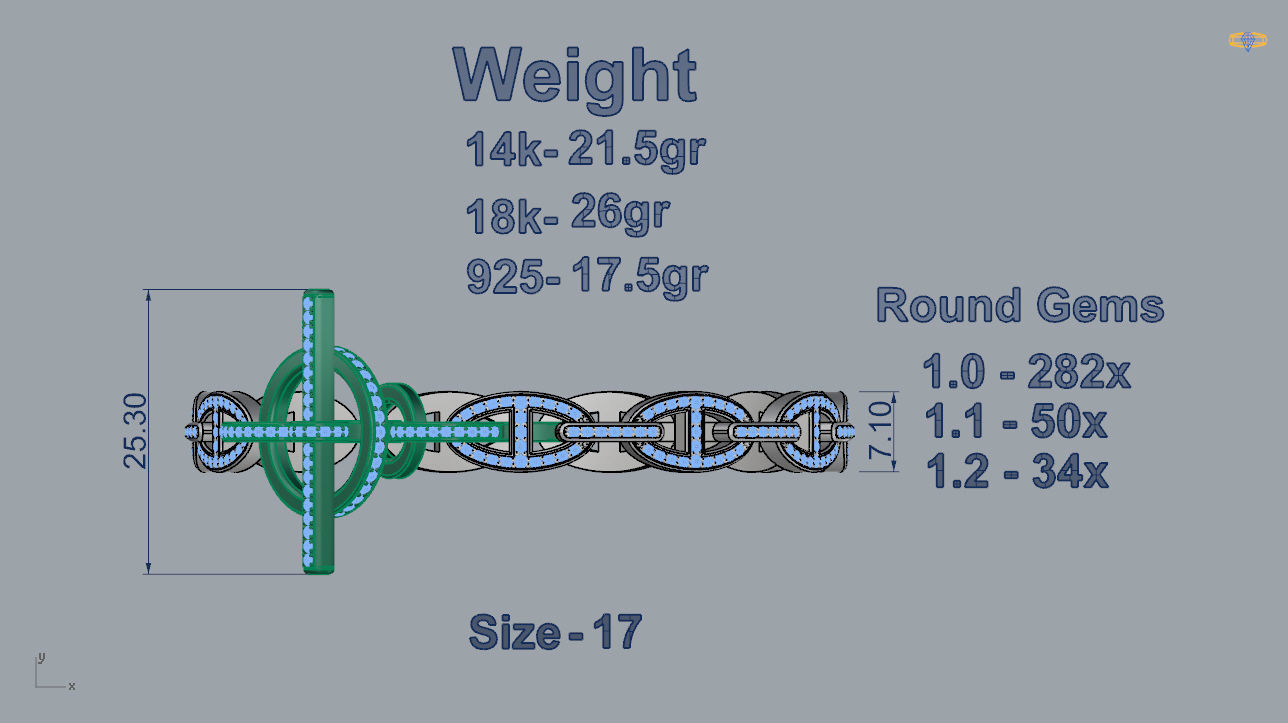 Bracelet 01 3D print model_3