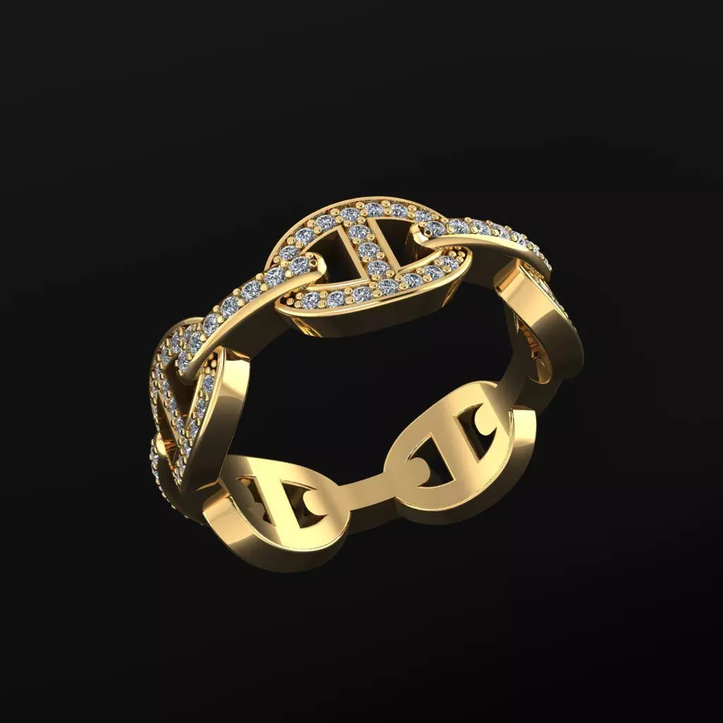 Fashion Ring 3D print model