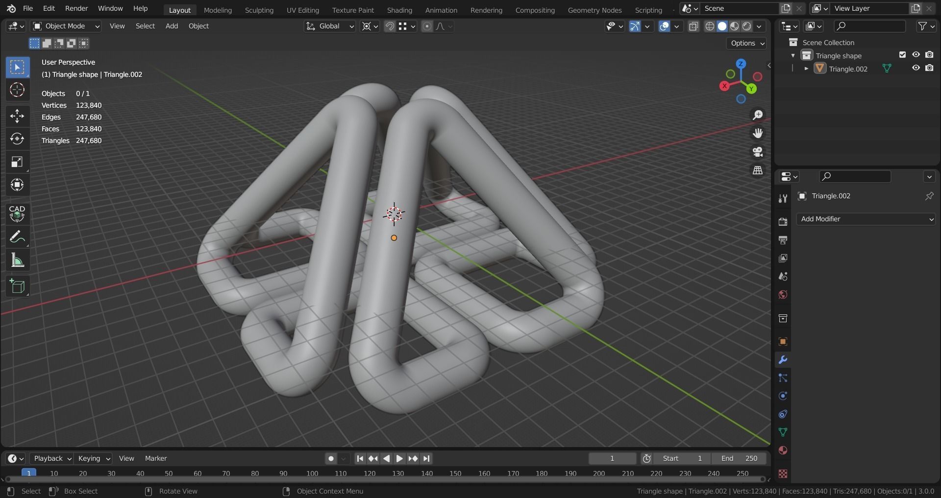 Interesting 3D printable one line object Free 3D print model_6