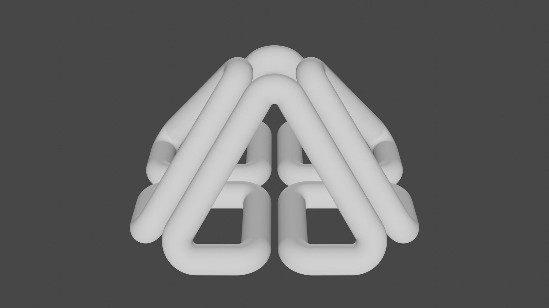 Interesting 3D printable one line object Free 3D print model_1