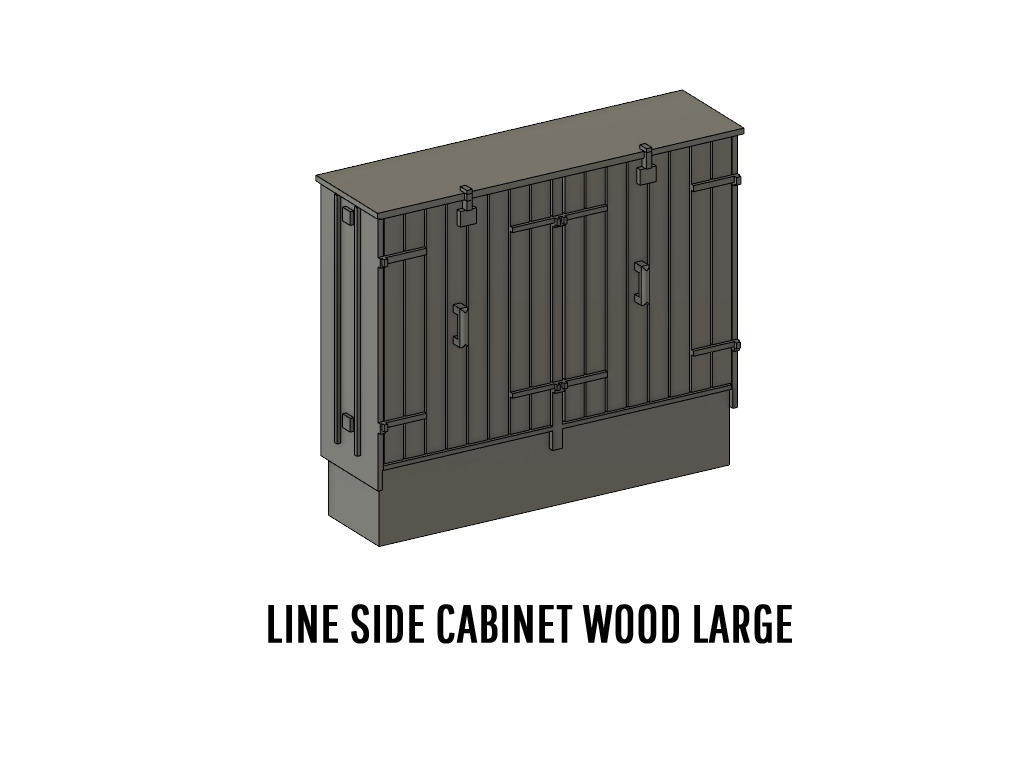 LINE-0036 Line side detail set for Sweden H0-scale 24 items 3D print model_3