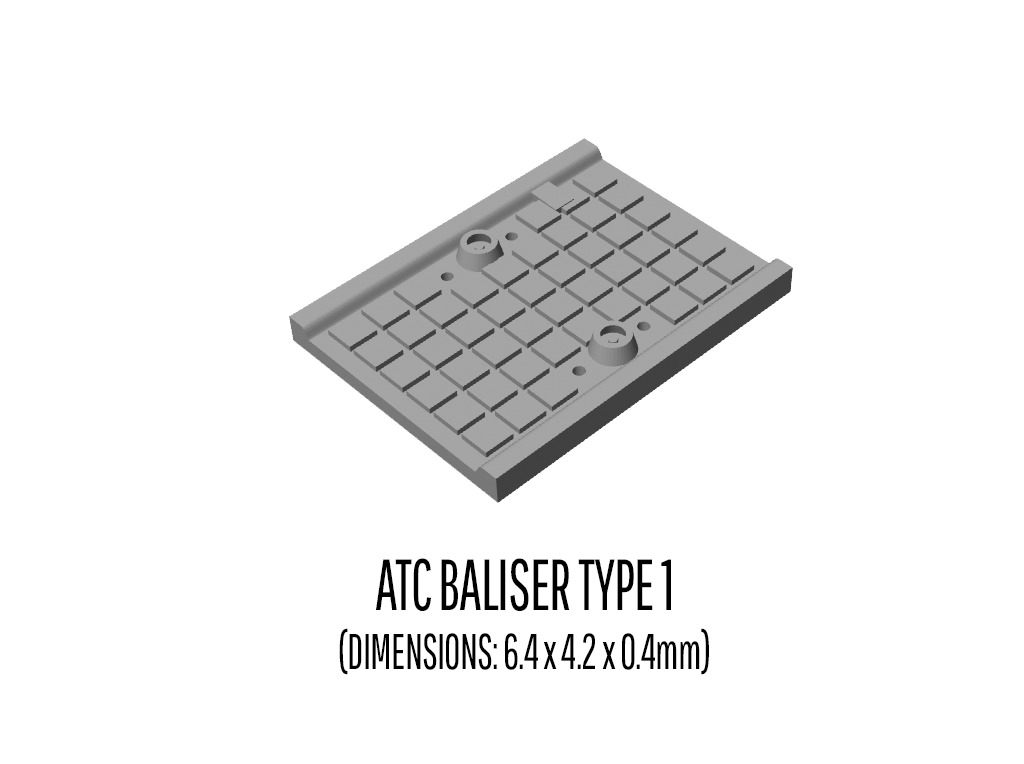 LINE-0036 Line side detail set for Sweden H0-scale 24 items 3D print model_15