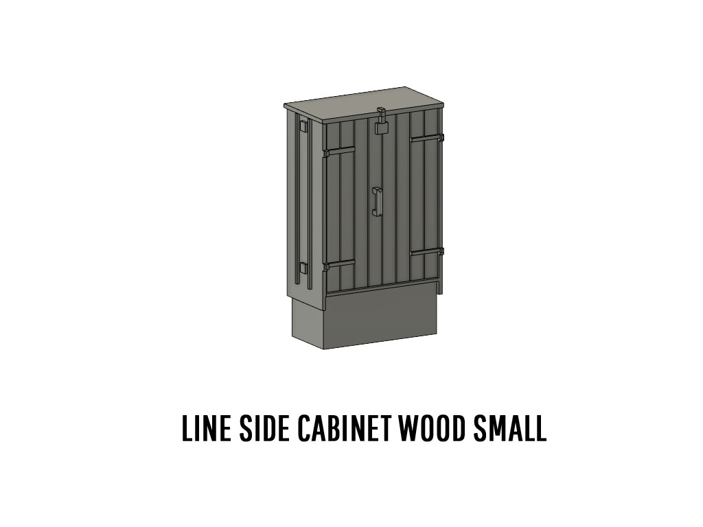 LINE-0036 Line side detail set for Sweden H0-scale 24 items 3D print model_2