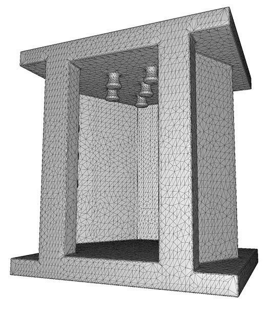 Wooden Elevator Toy Low-poly 3D model_4