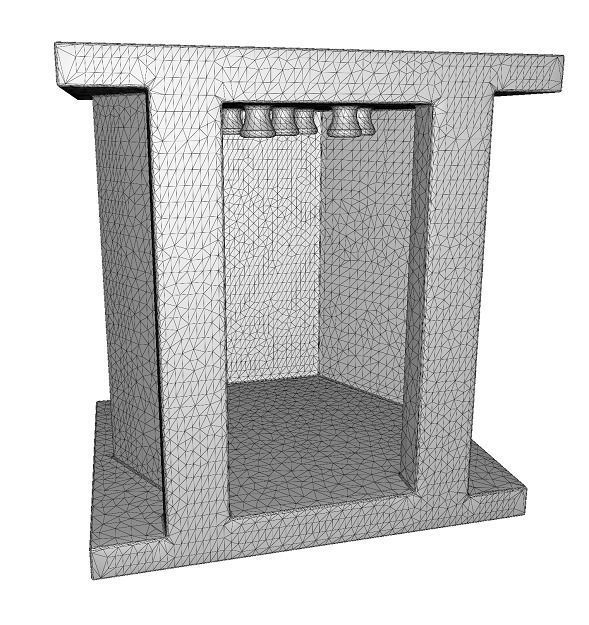 Wooden Elevator Toy Low-poly 3D model_3