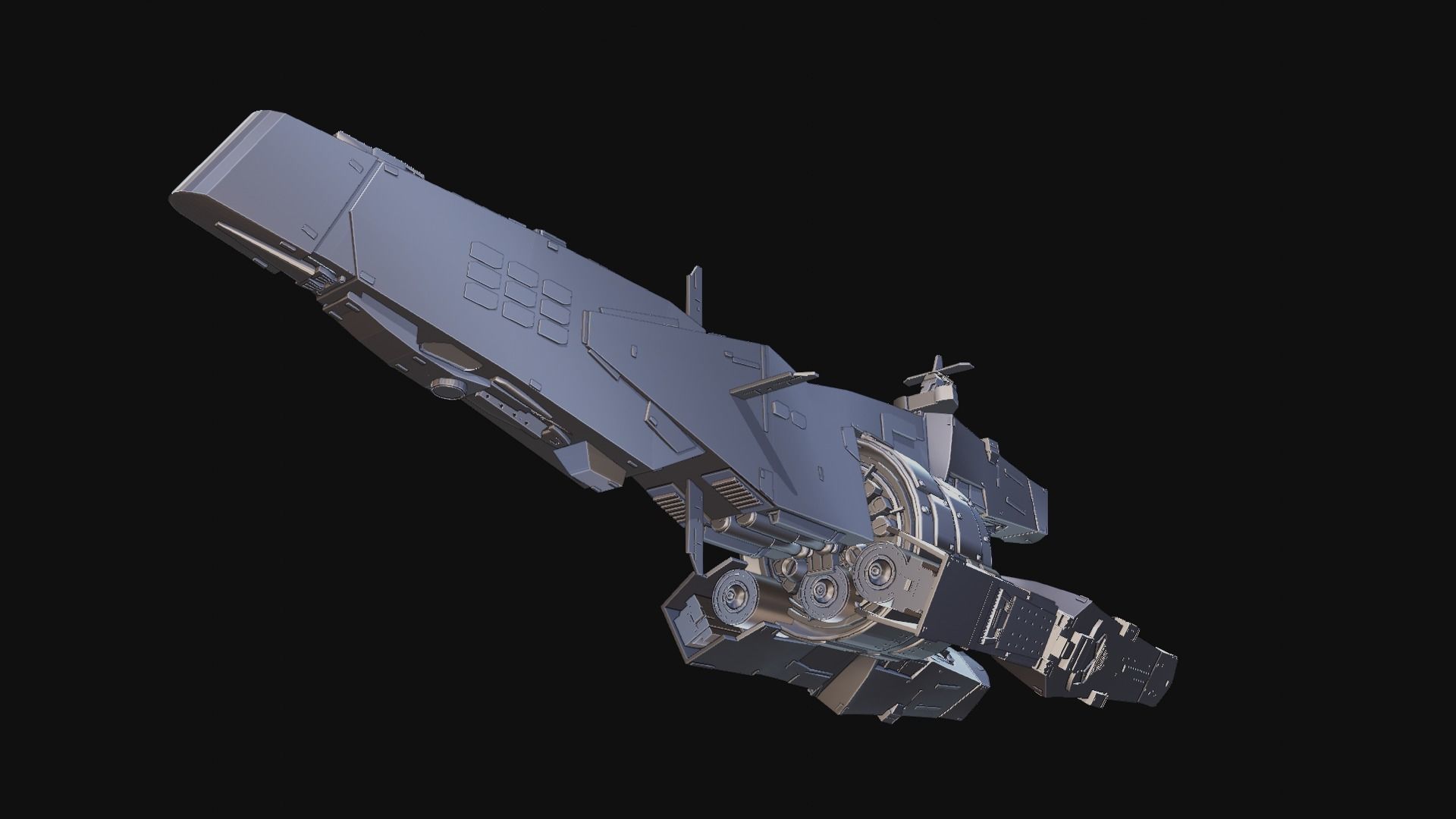 The Triglav Ship gundam 3D print model_1