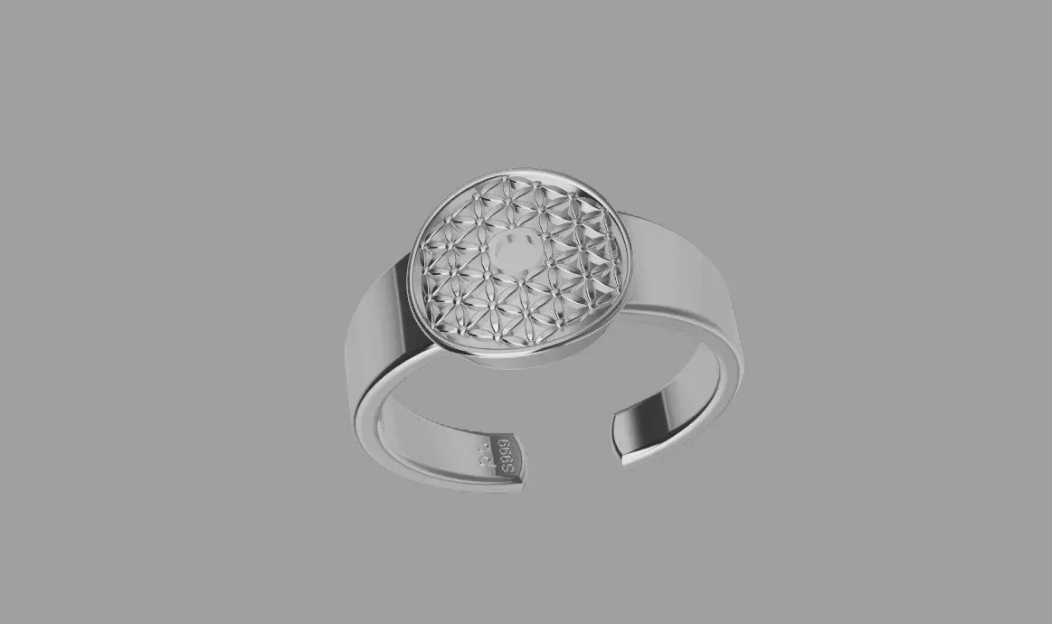the ring of Sacred Geometry Free 3D print model