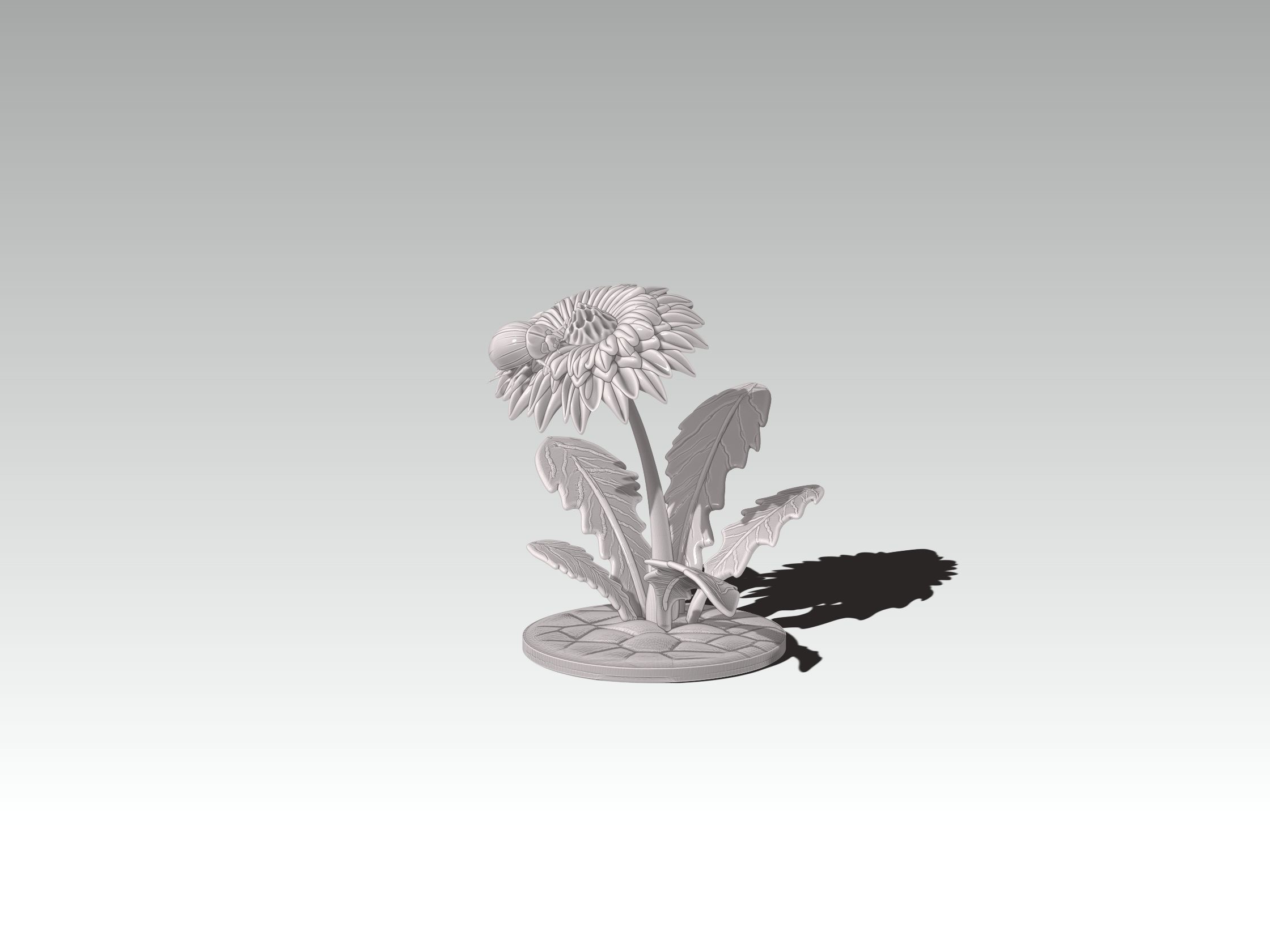 printready LADYBUG and FLOWER 3D print model_4