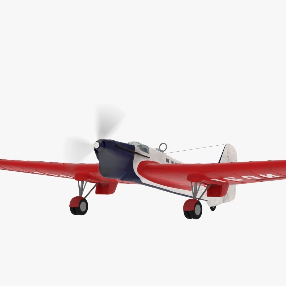 Tupolev ant-25 3D model rigged | CGTrader