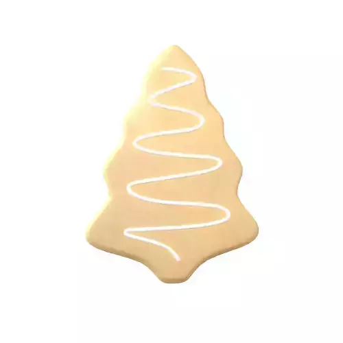 Christmas Tree Cookies V3 001 Low-poly 3D model