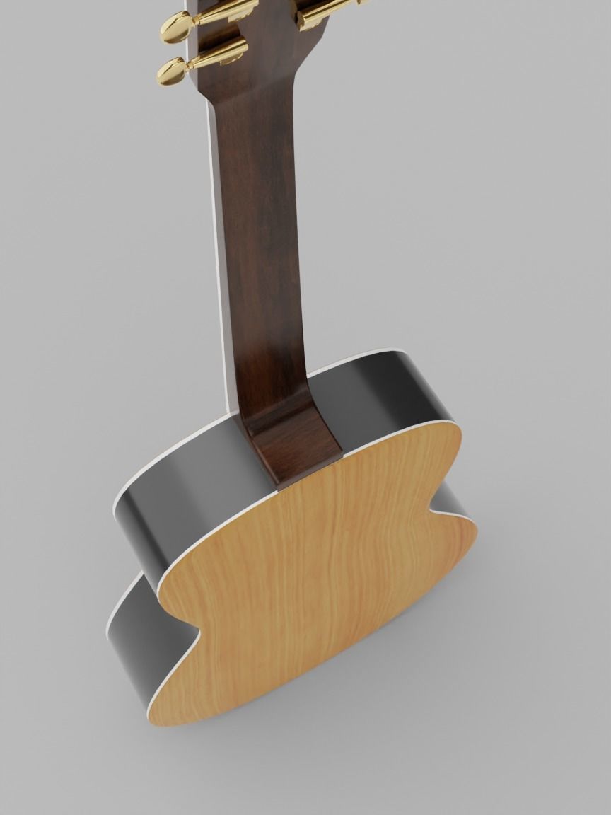 Yamaha LS-TA Acoustic Guitar 3D model_15