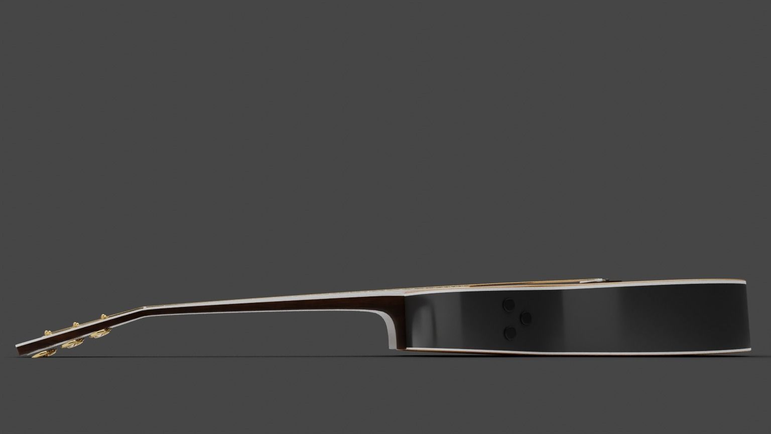 Yamaha LS-TA Acoustic Guitar 3D model_2