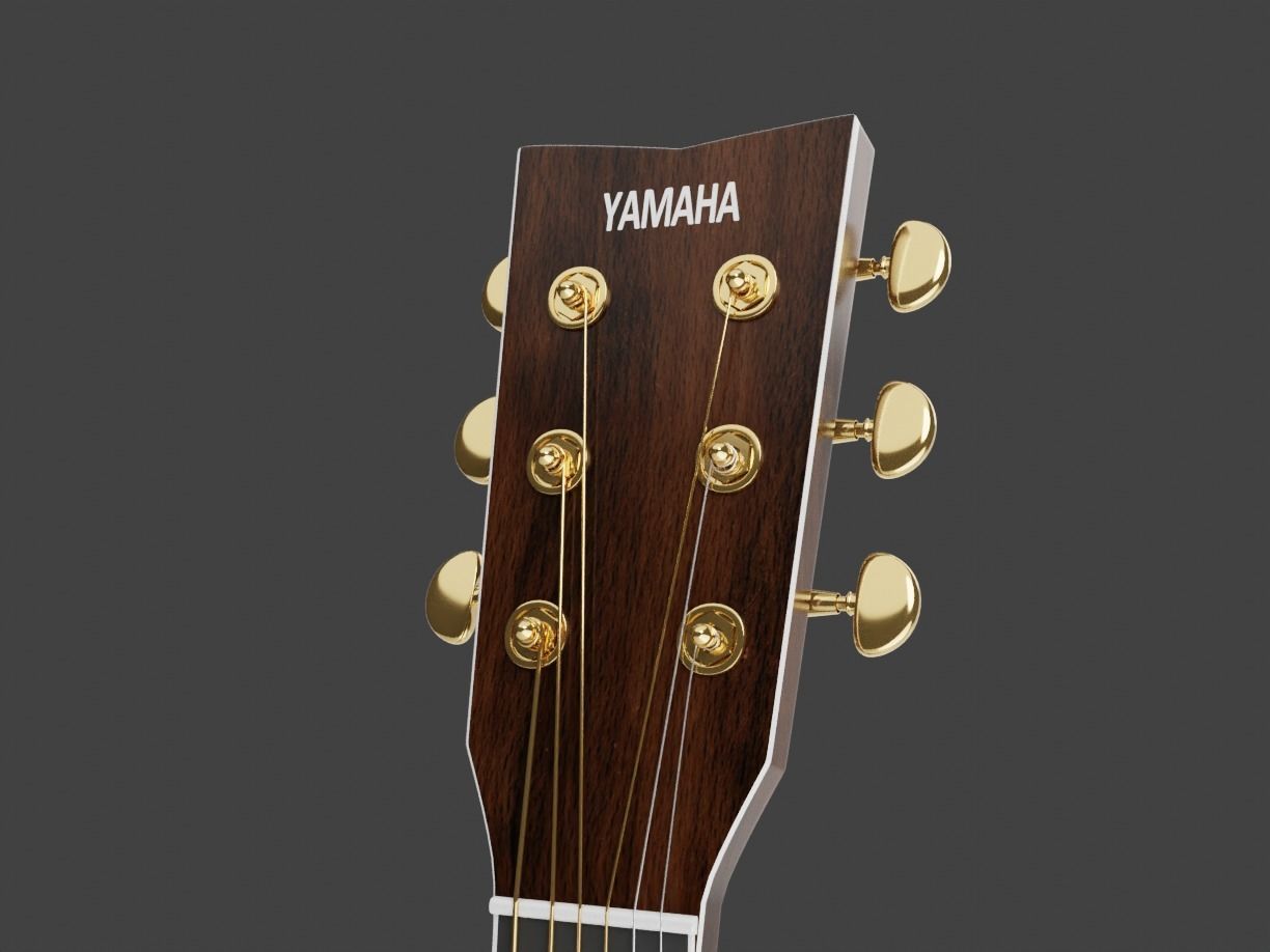 Yamaha LS-TA Acoustic Guitar 3D model_13