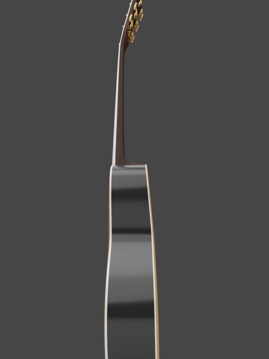 Yamaha LS-TA Acoustic Guitar 3D model_27