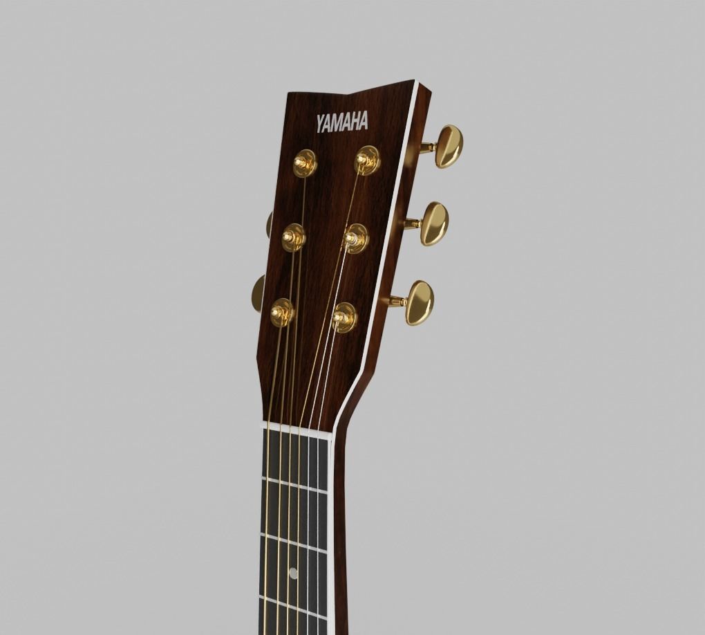 Yamaha LS-TA Acoustic Guitar 3D model_7